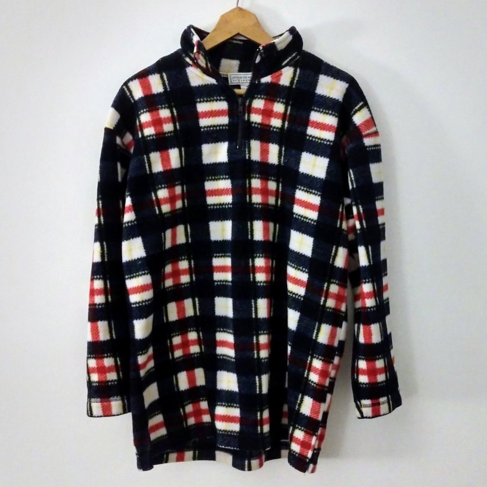 Vintage Jennifer Moore Sportswear Plaid Fleece